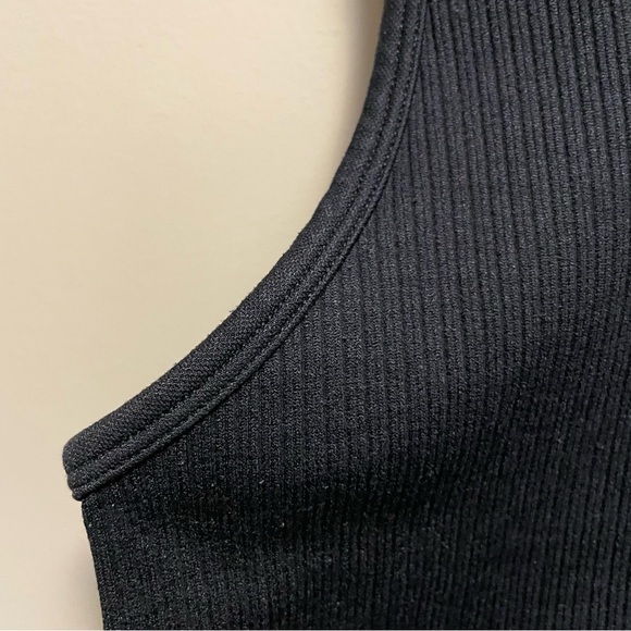 A New Day Black Ribbed Tank Top Women’s Size Medium - Picture 3 of 7